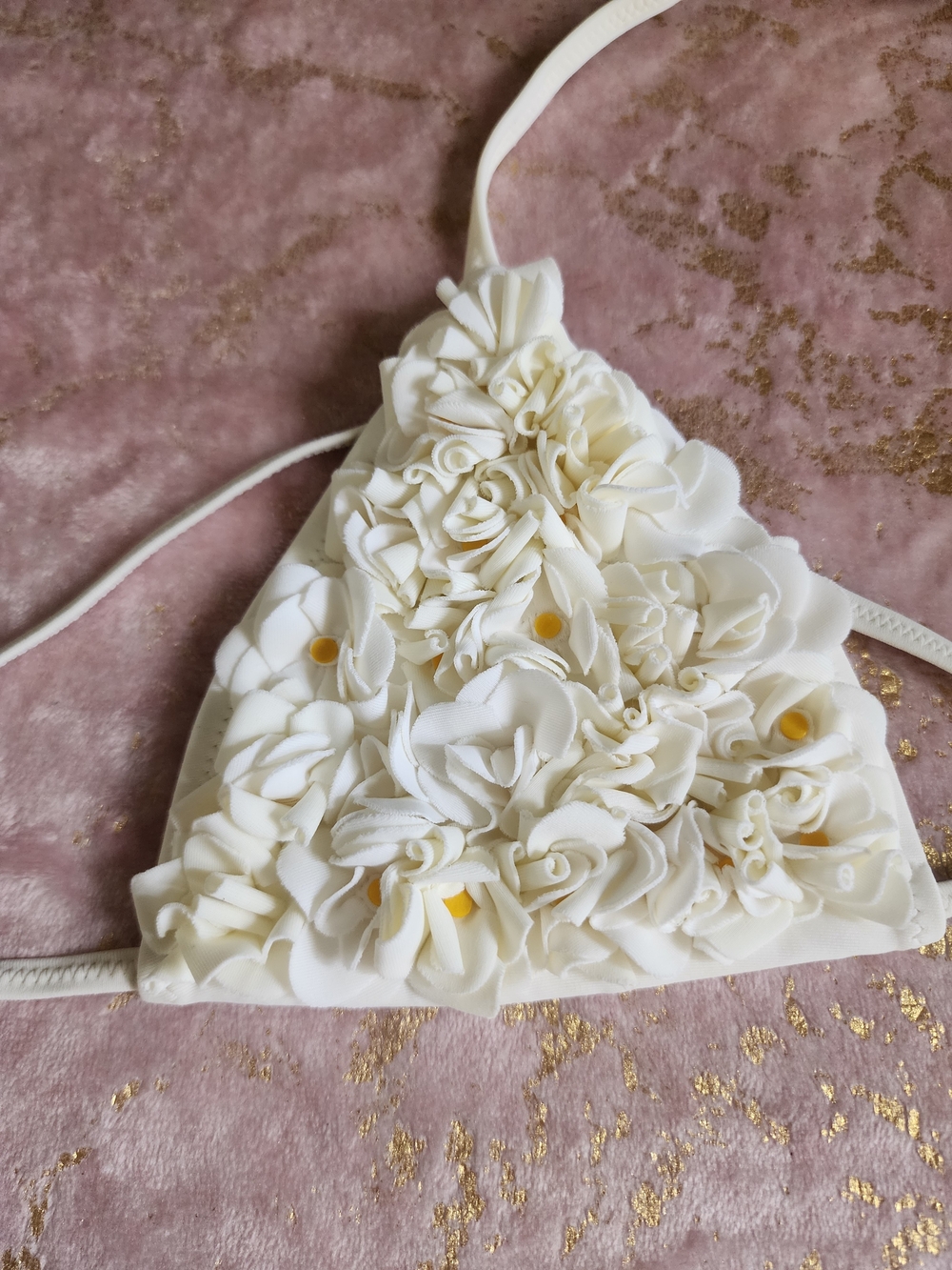 VICTORIA SECRET | White Daisy Floral Top & White Bikini - Picture 7 of 15